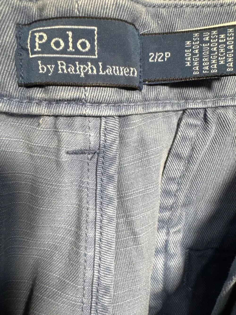 NWT Polo Ralph Lauren Petite Light Blue Straight-Leg Chino Pants 2P MSRP $198